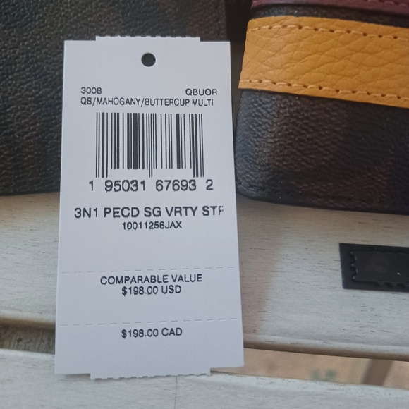 COACH MENS NWT 3 IN 1 Pebbled leather WALLET WITH DUST BAG - Picture 5 of 11